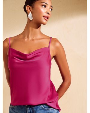 Friends Like These Fuchsia Cowl Neck Cami - Pink