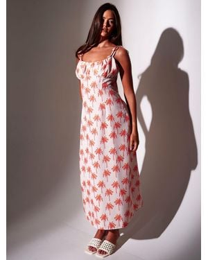 South Beach Midikleid Mit Perlendetail - Pink