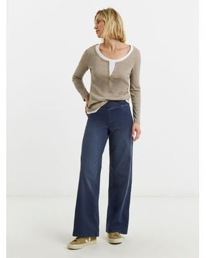 JD Williams Dark Weekender Wide Leg Jeggings - Blue