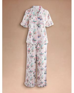 Cath Kidston Button Through Pyjamas Set - Natural