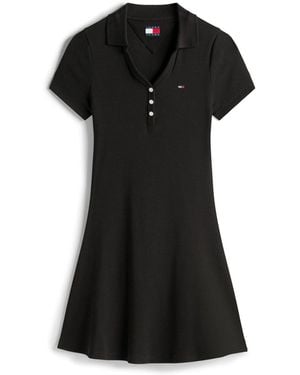 Tommy Hilfiger Rib Polo Dress - Black