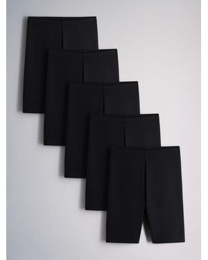 The Set 5 Pack Cycling Shorts - Black