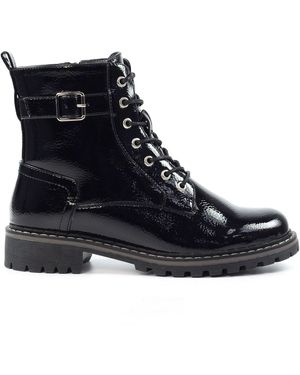 Lunar Parlour Lack-Stiefeletteneu 37 (Uk 4) - Schwarz