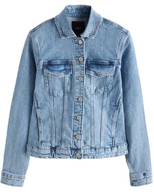 Next Mid Fitted Denim Jacket - Blue