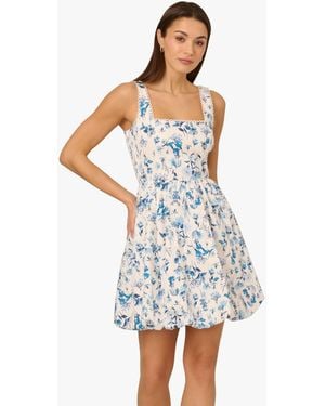 Adrianna Papell Adrianna By Balloon Short Dress - White