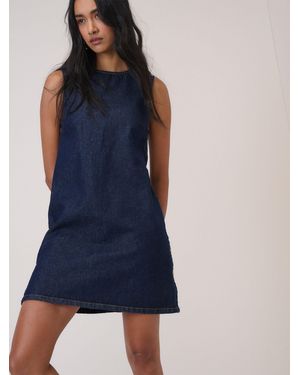 Nobody's Child Nobodys Child Denim Pinny Mini Dress - Blue