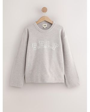 Self Knit Sweater - Gray