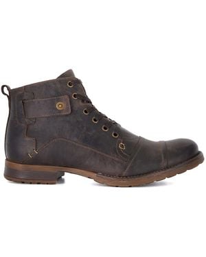 Dune Light Standard Fit Heavy Duty Simon Ankle Boots - Brown