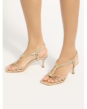 dunelondon Dune London Matti Heeled Sandals - Natural