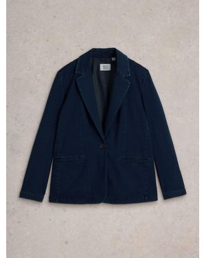 White Stuff Evelyn Jersey Blazer - Blue