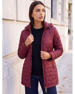 Roman Hooded Quilted Puffer Coat - Green