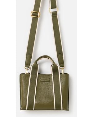 Oliver Bonas Emma Mini Tote Cross-Body Bag - Green