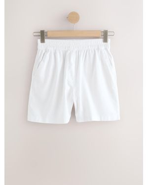 Next Linen Rich Summer Shorts - Natural