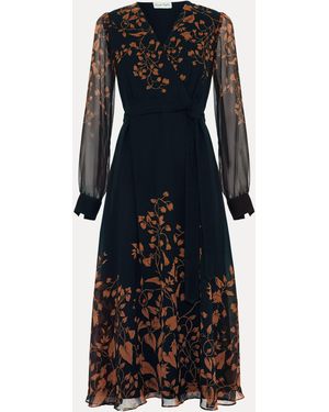 Phase Eight Arema Print Dress - Black