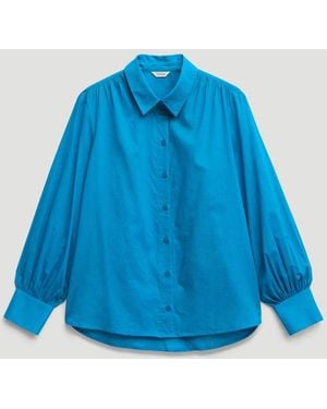 Hush Dakota Cotton Voile Shirt - Blue