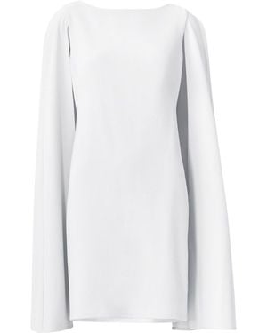 Adrianna Papell Structured Cape Sheath Dress - White