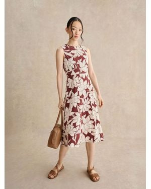 Hobbs Petite Marylise Dress - Natural