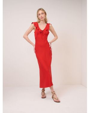 Nobody's Child Nobodys Child Cleo Midi Dress - Red