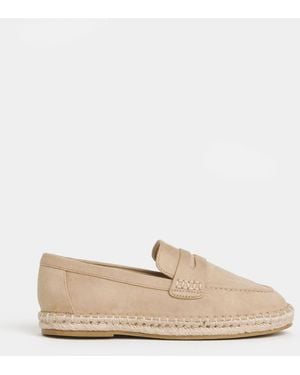 JD Williams Wide Fit Loafer Espadrille Shoes - Natural