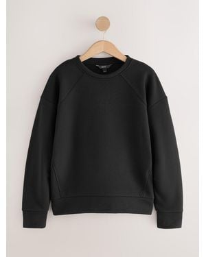 Next Crew Neck Logo Sweatshirt - Black