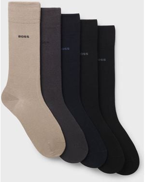 BOSS Socks 5 Pack - Black