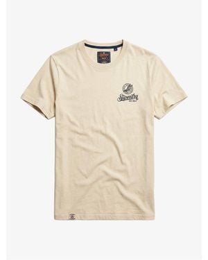 Superdry Athletic Club Graphic T-Shirt - Natural