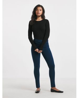 Simply Be Skinny Pull On Jeggings - Blue