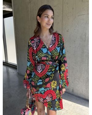 Never Fully Dressed Amara Mini Vienna Dress - Gray