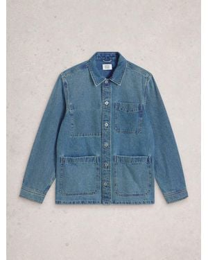 White Stuff Denim Westgate Workwear Jacket - Blue