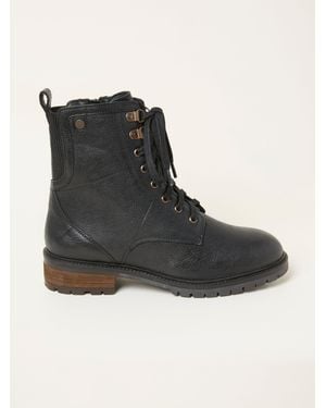 FatFace Fatface Margot Standard/Wide Fit Leather Ankle Boots - Black