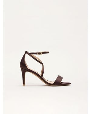 Phase Eight Satin Strappy Sandals - Natur