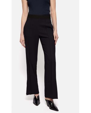 Jigsaw Bi Stretch Split Hem Sweatpants - Black