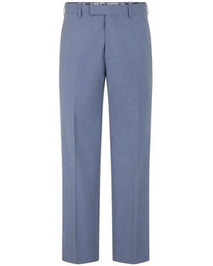 Skopes Tailored Fit Caspian Stretch Suit Pants - Blue