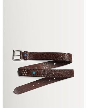 Superdry Statement Leather Belt - Brown