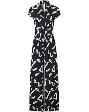 Hot Squash Jersey Wide Leg Jumpsuit - Black