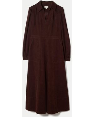 Jigsaw Cord Midi Dress - Lila