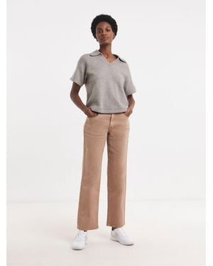 JD Williams Authentic Relaxed Straight Leg Jeans - Natural
