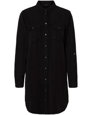 Vero Moda Female Denim Dress VMSIGGA Short Dress - Black