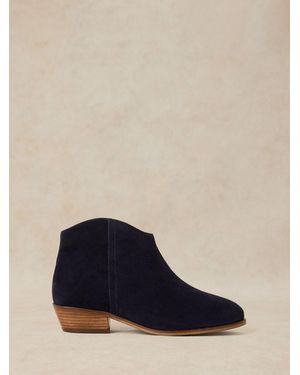 White Stuff Stuff Wide Fit Suede Ankle Boots - Blue