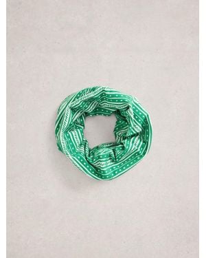 White Stuff Versatile Jersey Roll Scarve - Green