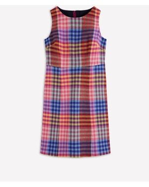 Boden Annie Check Shift Dress - Red