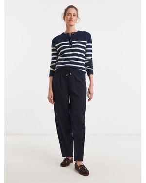 JD Williams Tie Front Barrel Pants - Blue