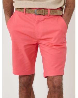 Threadbare Belted Chino Shorts - Pink