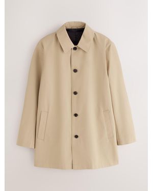Next Stone Showerproof Trench Coat - Natural