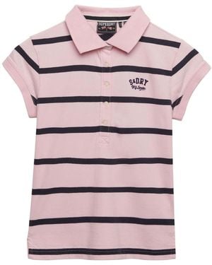 Superdry Pique Jersey Polo Shirt - Pink