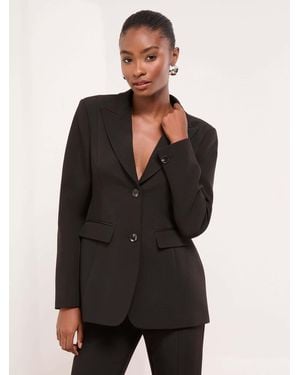 Lipsy Cinched Waist Fitted Blazer - Black