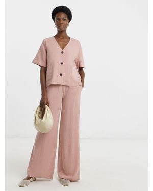 JD Williams Linen Mix Pants - Pink