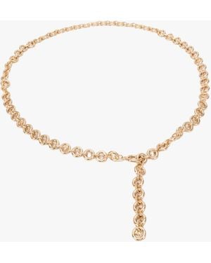 Michael Kors 14Mm Bubble Chain Belt - White