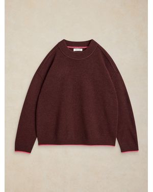 White Stuff Cashmere Crew Neck Sweater - Red