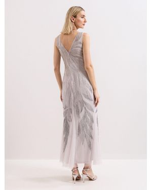 Phase Eight Trish Beaded Dress in Gray | Lyst Phase Eight Trish Beaded Dress in Gray | Lyst